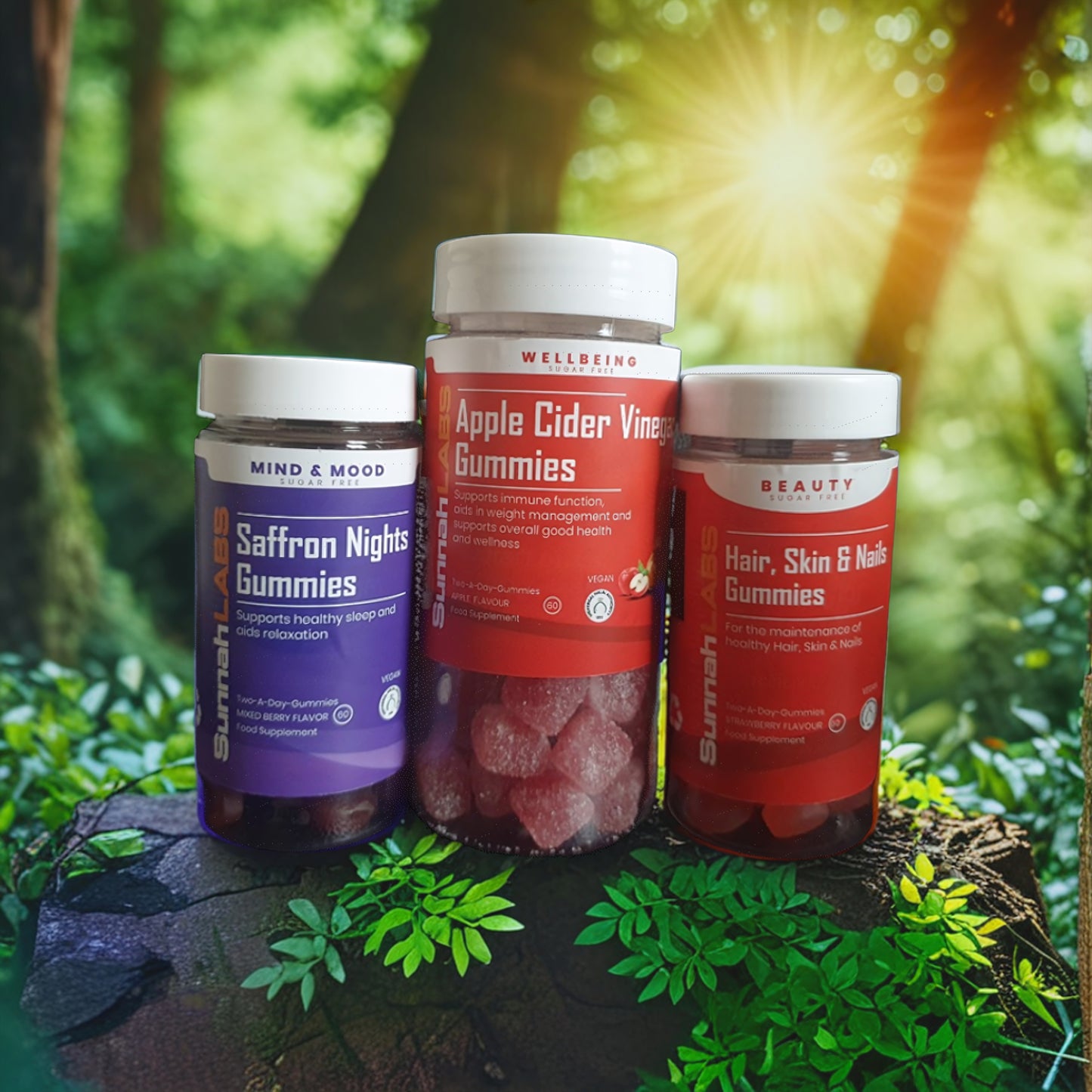 Zero Sugar Bundle Gummies (ACV, Saffron Nights, HSN)