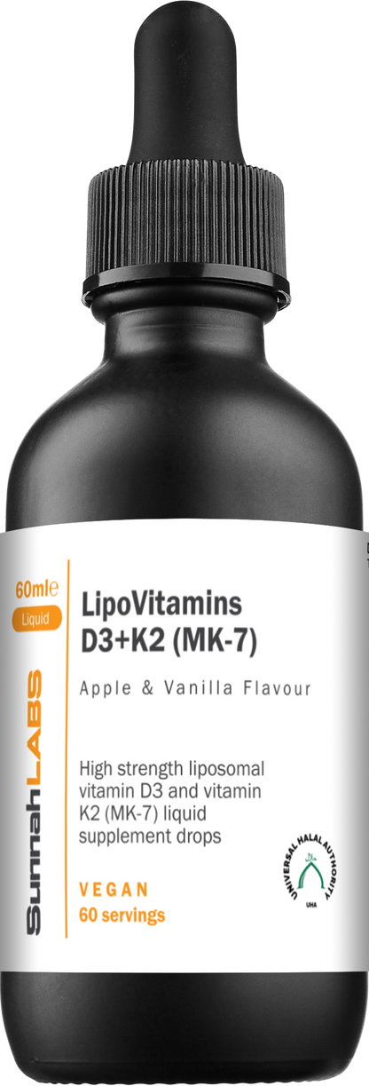 LipoVitamins D3+K2 MK-7 Dropper Bottle (Apple & Vanilla)